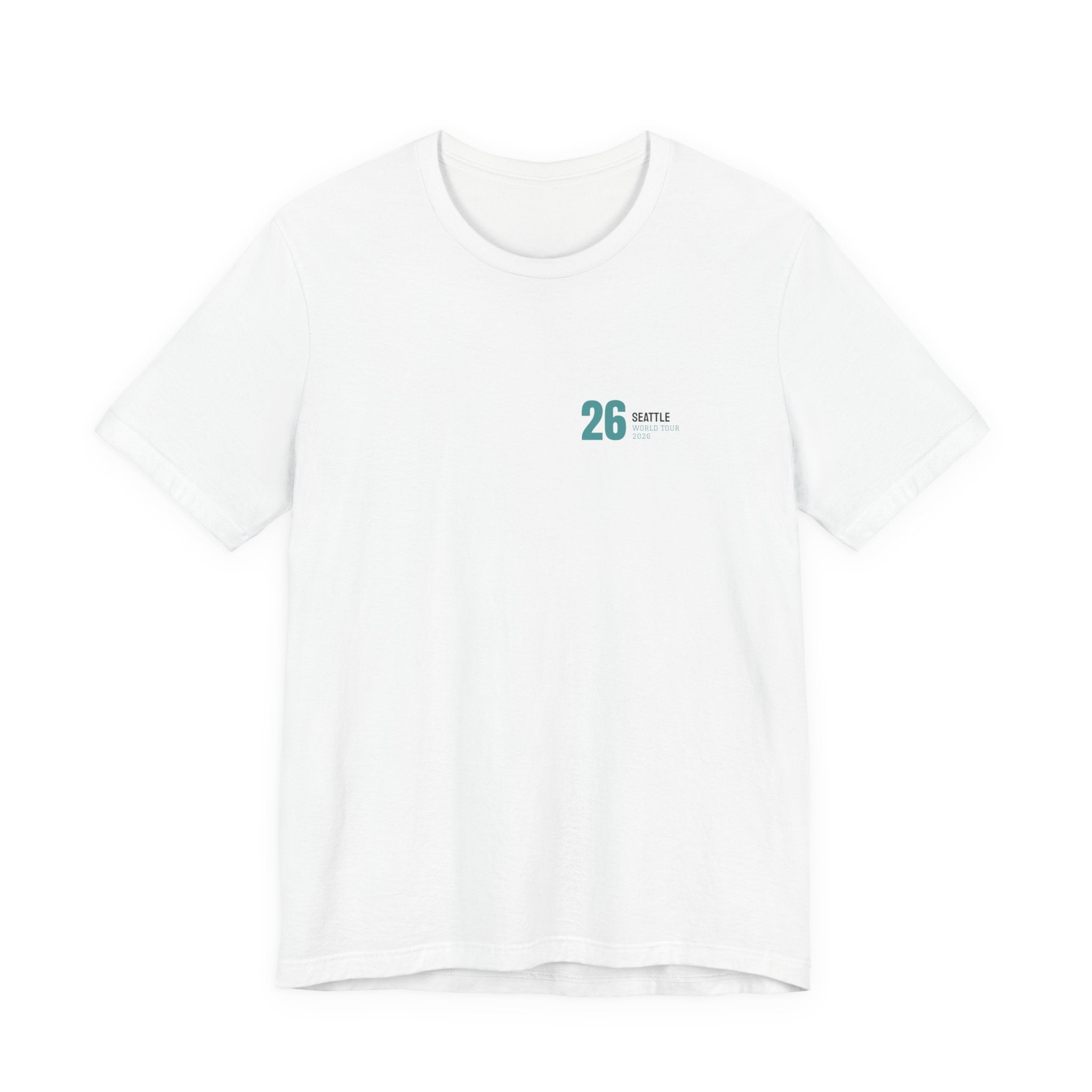 Seattle City Poster Tee — White · Limited Edition · Unisex