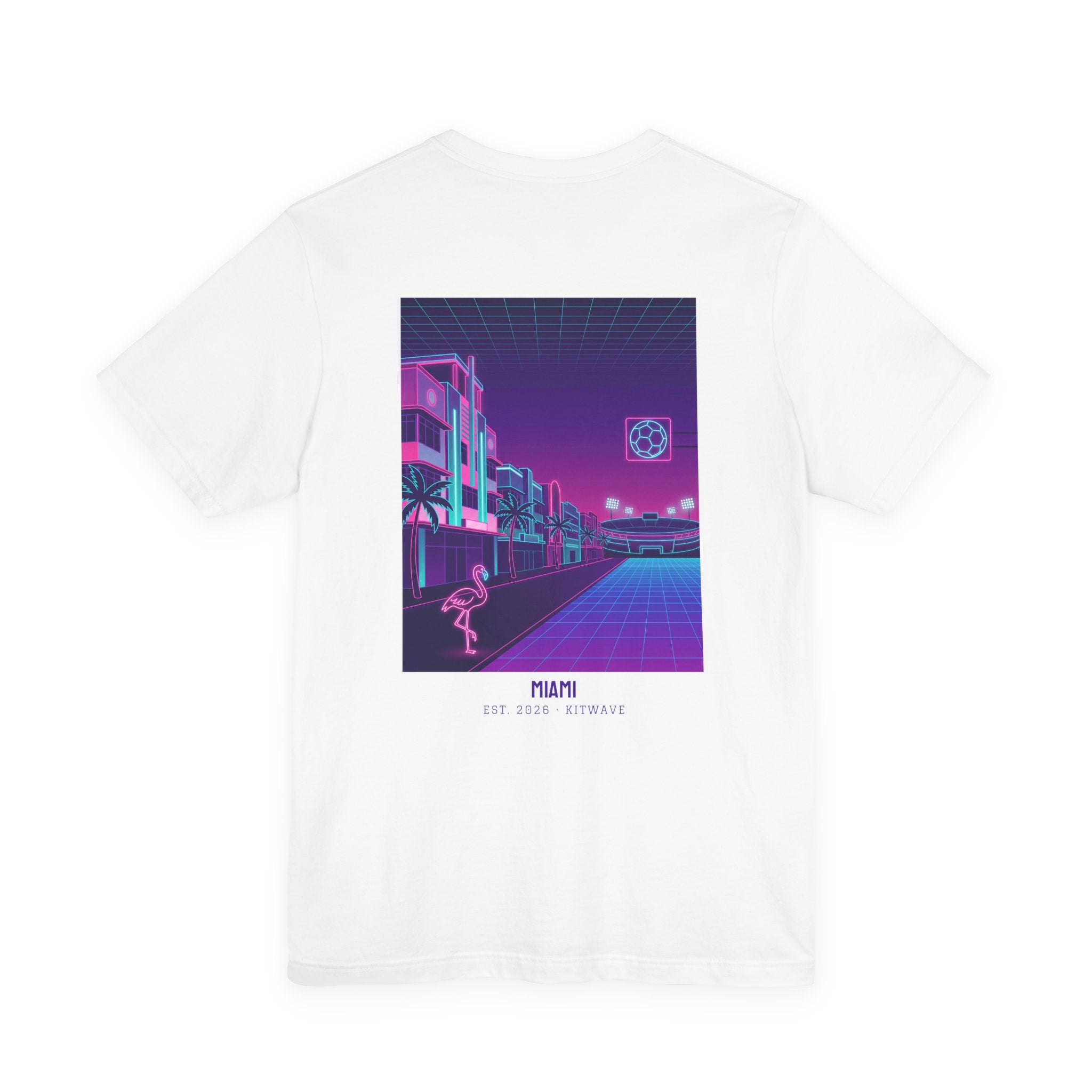 Miami City Poster Tee — White · Limited Edition · Unisex