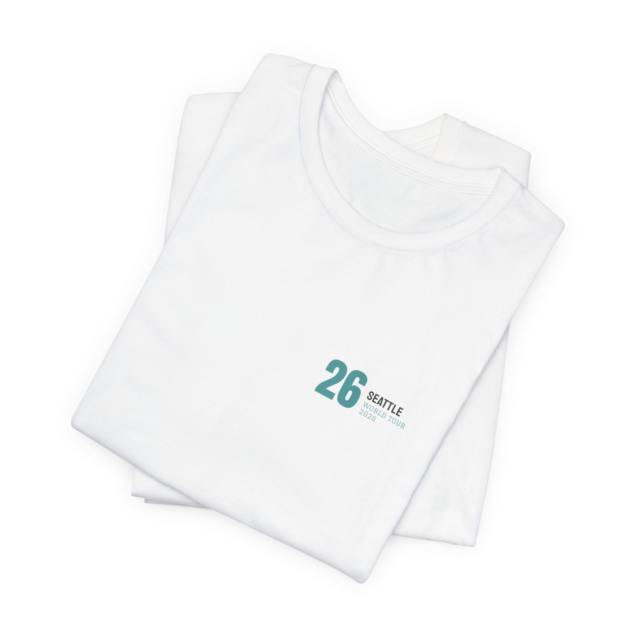 Seattle City Poster Tee — White · Limited Edition · Unisex