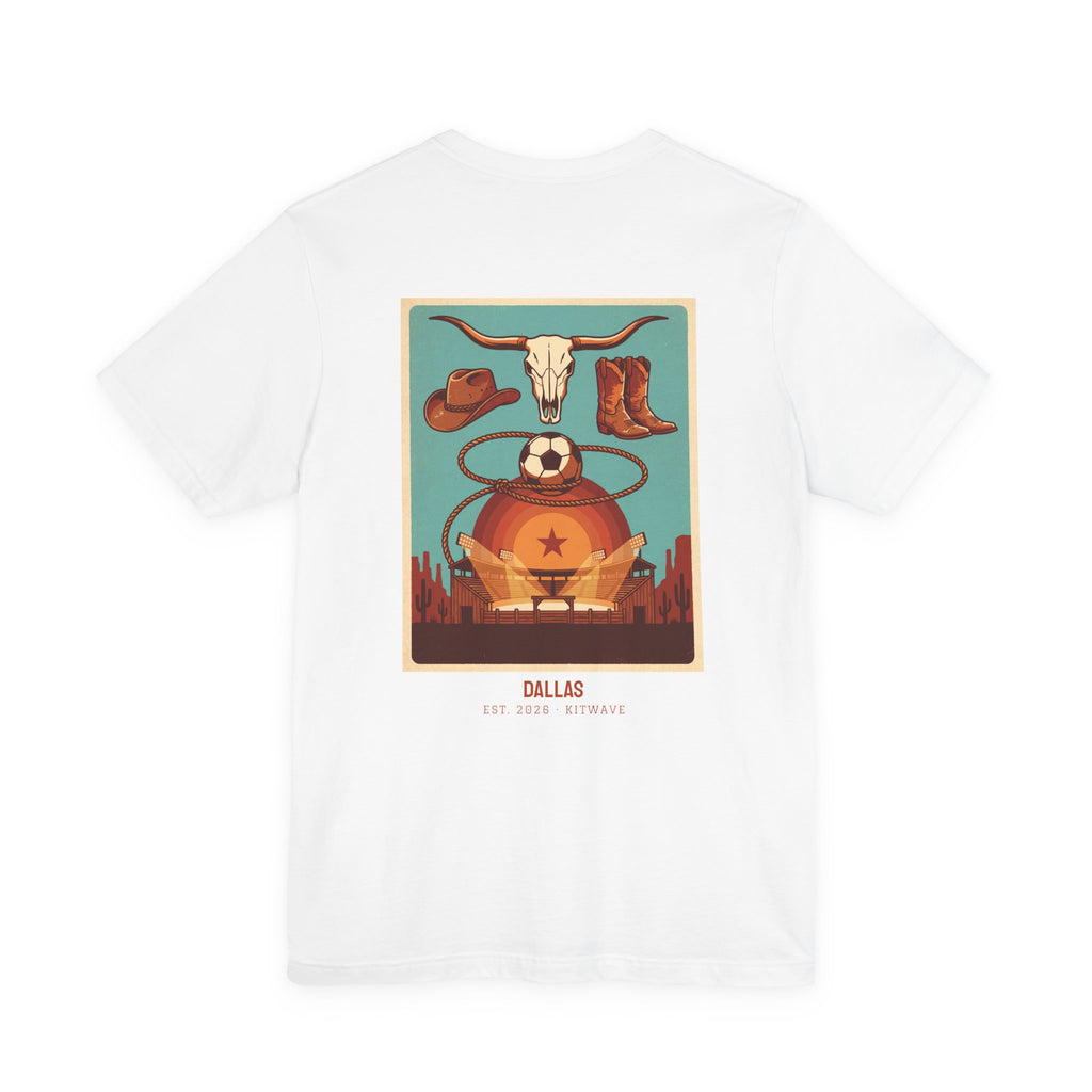 Dallas City Poster Tee - White · Limited Edition · Unisex