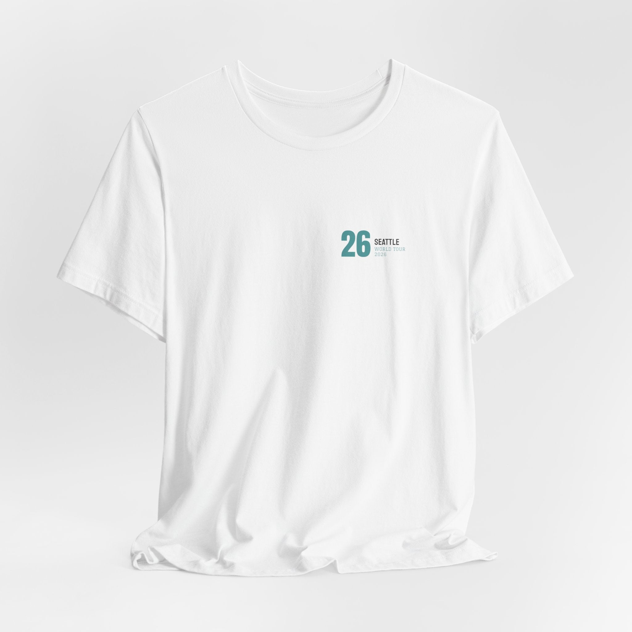 Seattle City Poster Tee — White · Limited Edition · Unisex