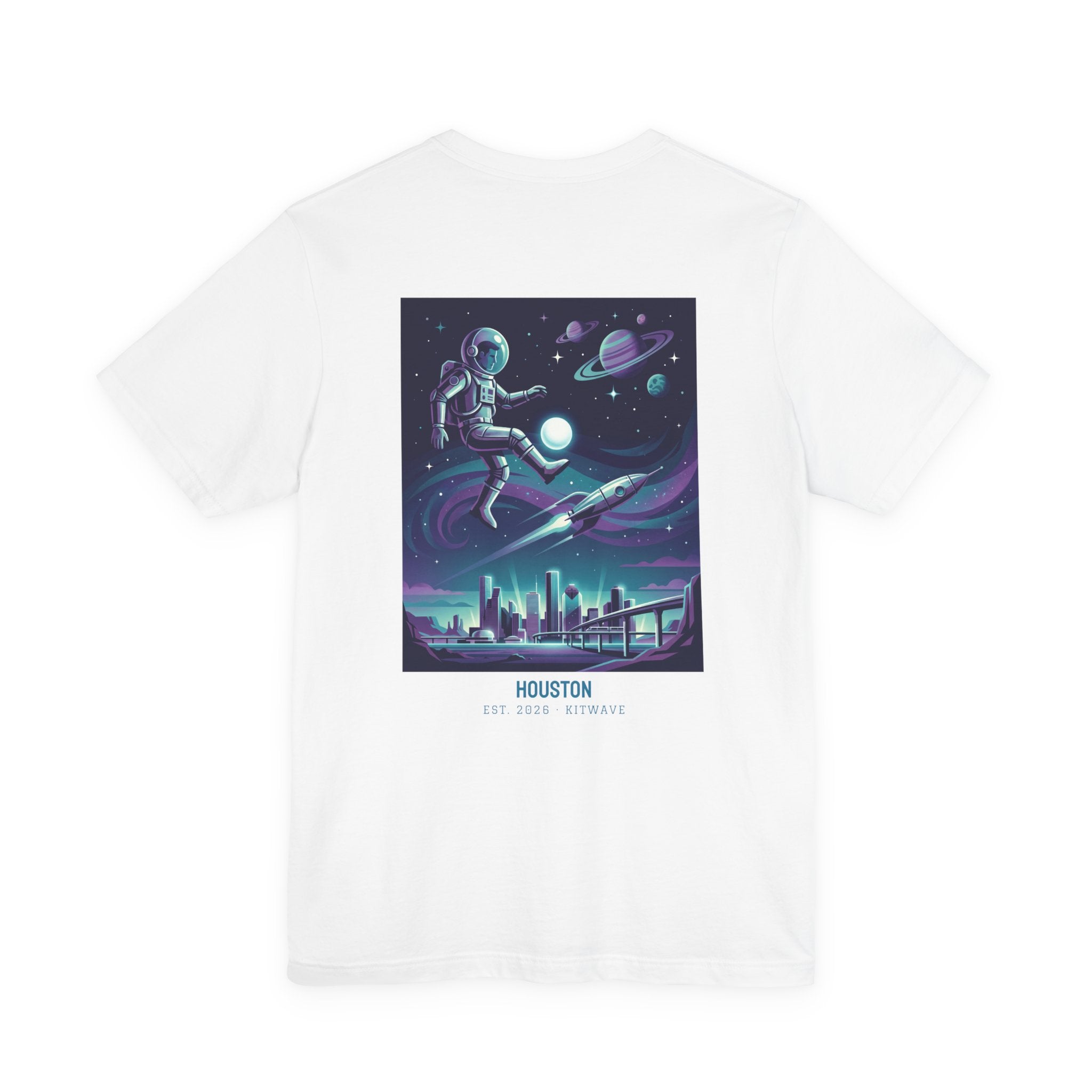Houston City Poster Tee — White · Limited Edition · Unisex