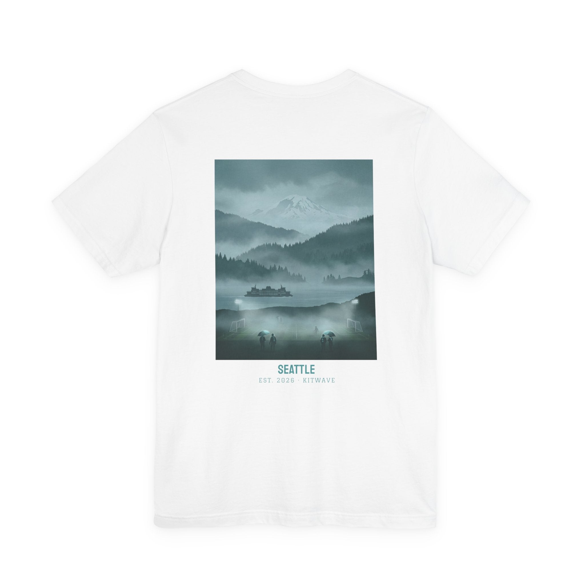 Seattle City Poster Tee — White · Limited Edition · Unisex