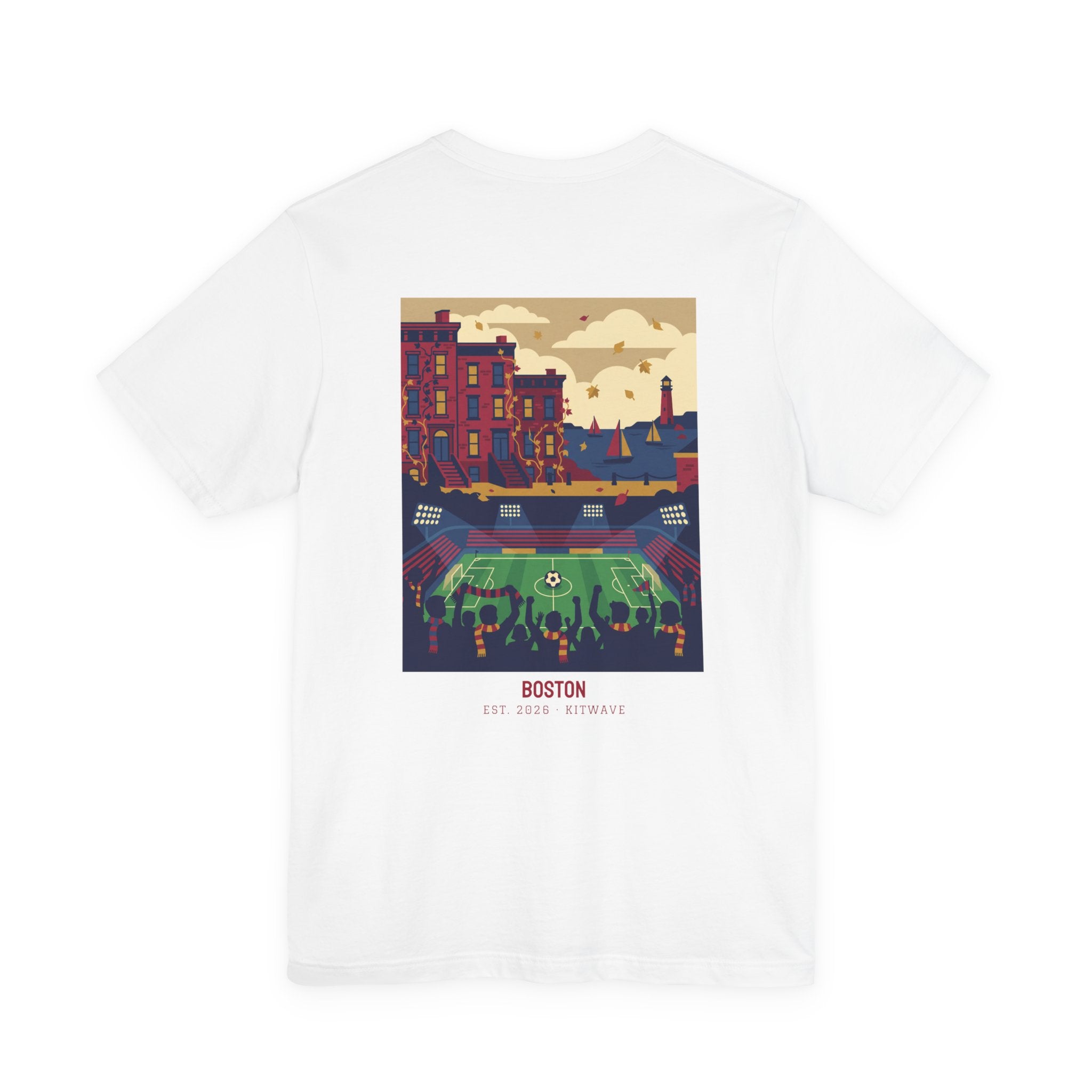 Boston City Poster Tee — White · Limited Edition · Unisex