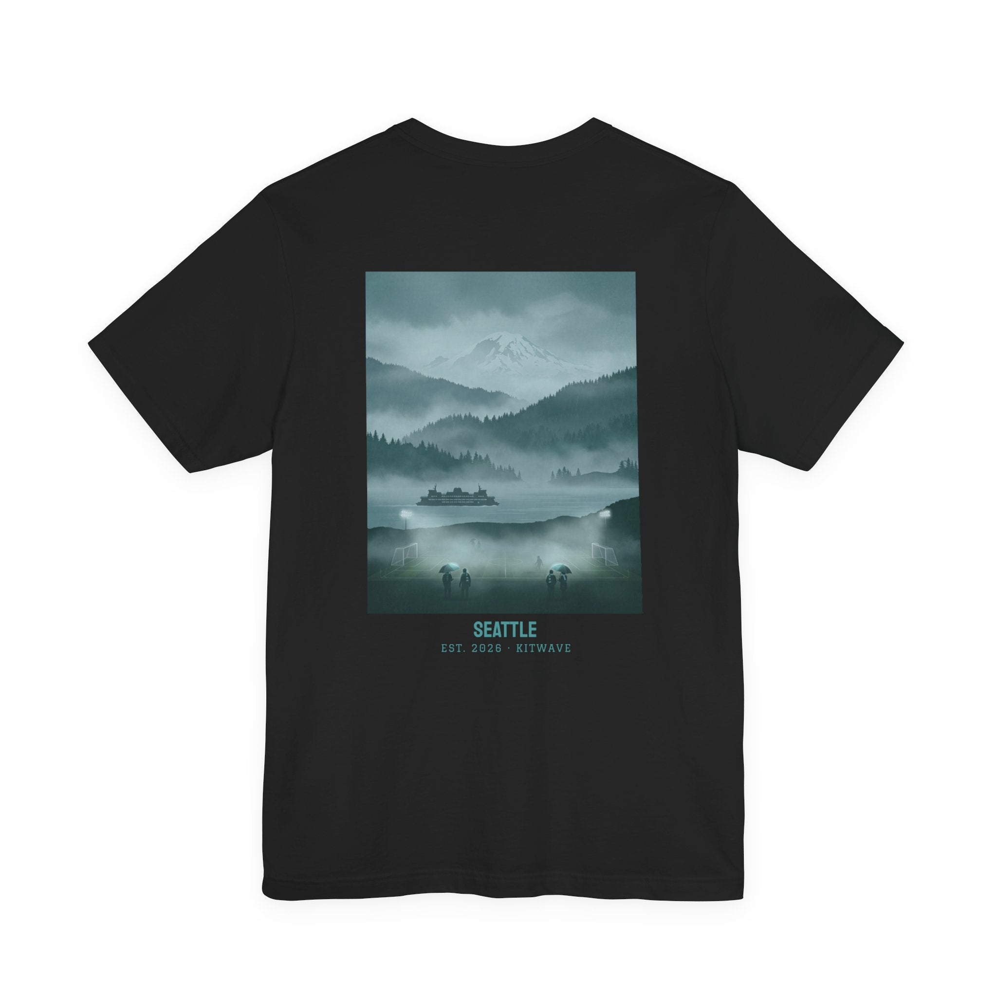 Seattle City Poster Tee — Black · Limited Edition · Unisex
