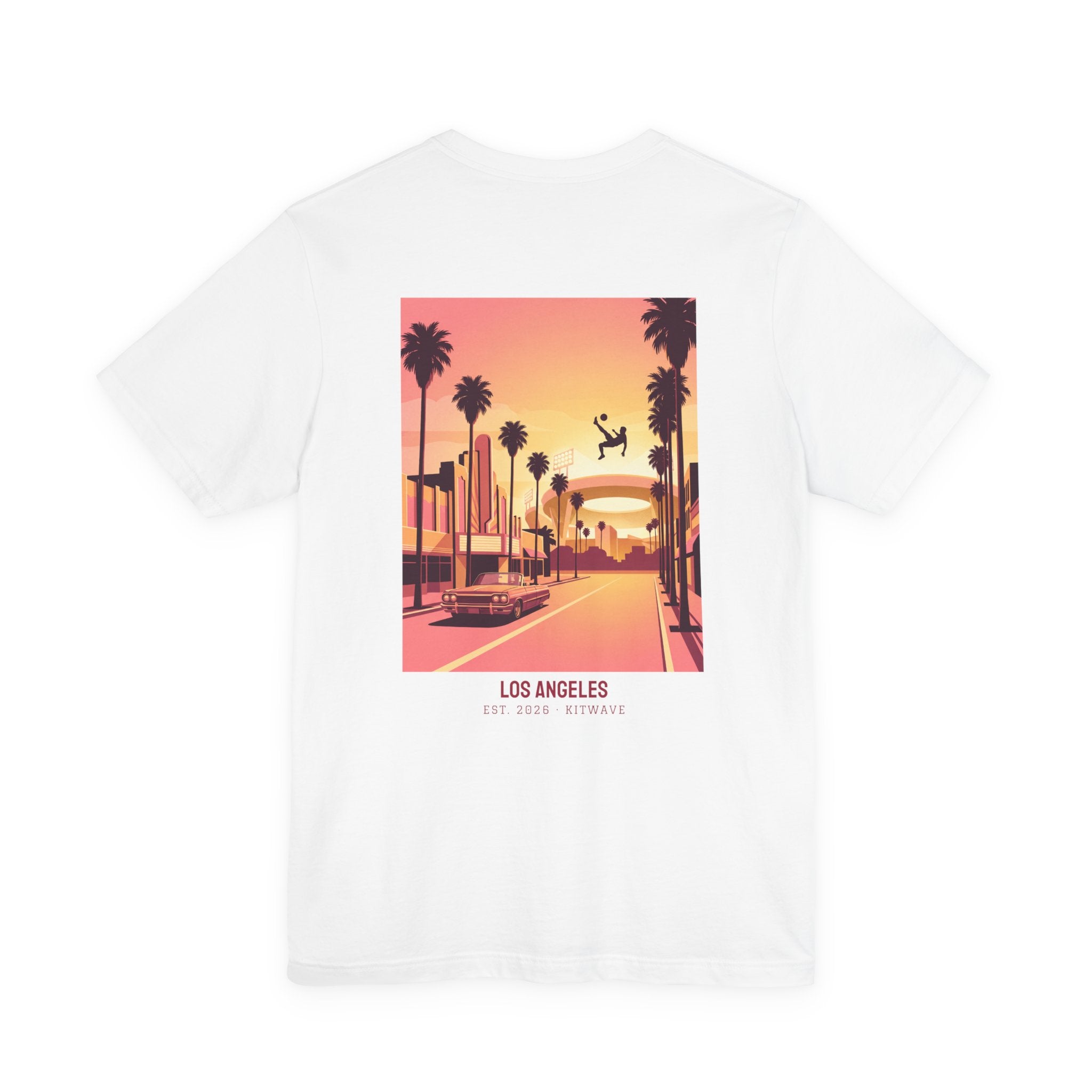 Los Angeles City Poster Tee — White · Limited Edition · Unisex