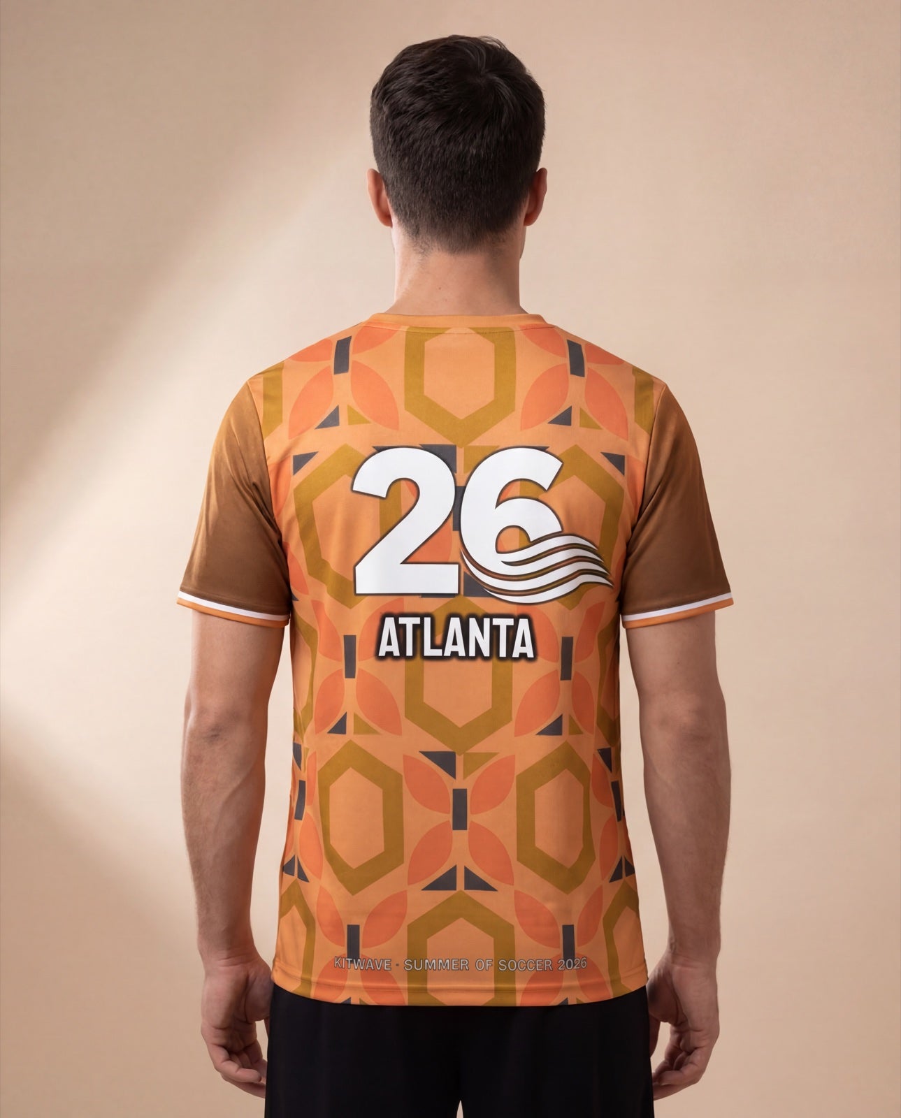 Atlanta City Jersey worn back view