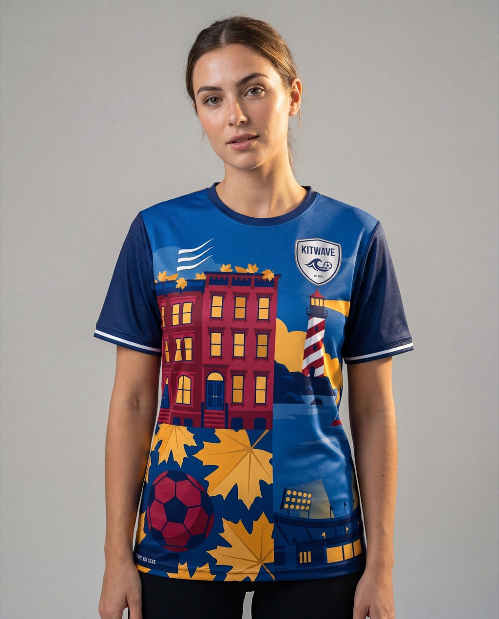 Boston City Jersey worn front view