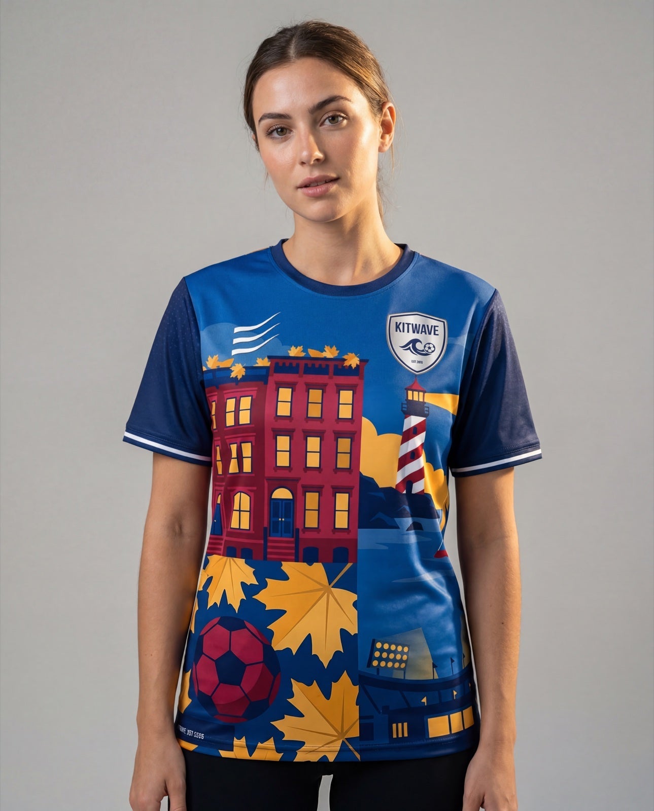 Boston City Jersey worn front view