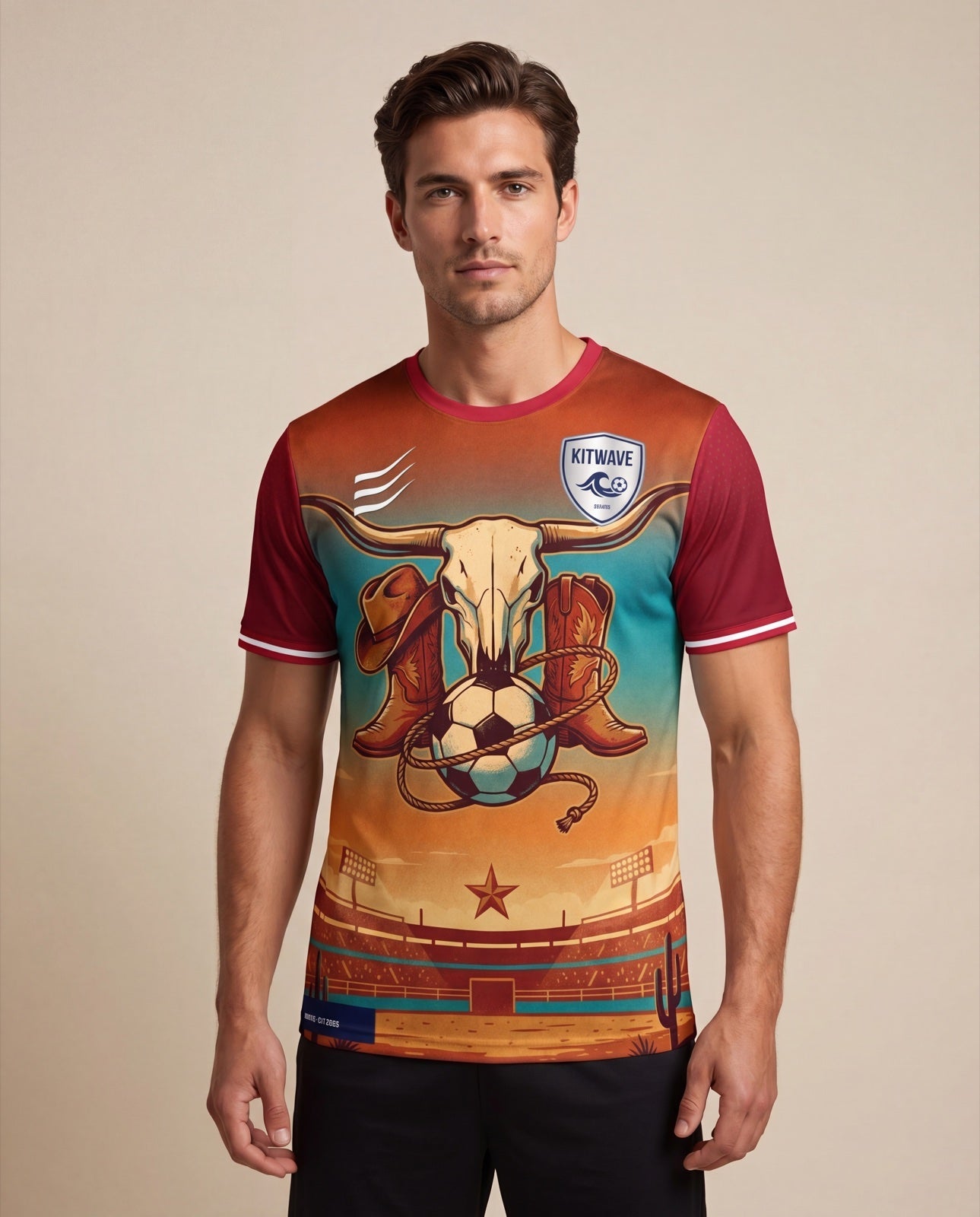 Dallas City Jersey worn front view