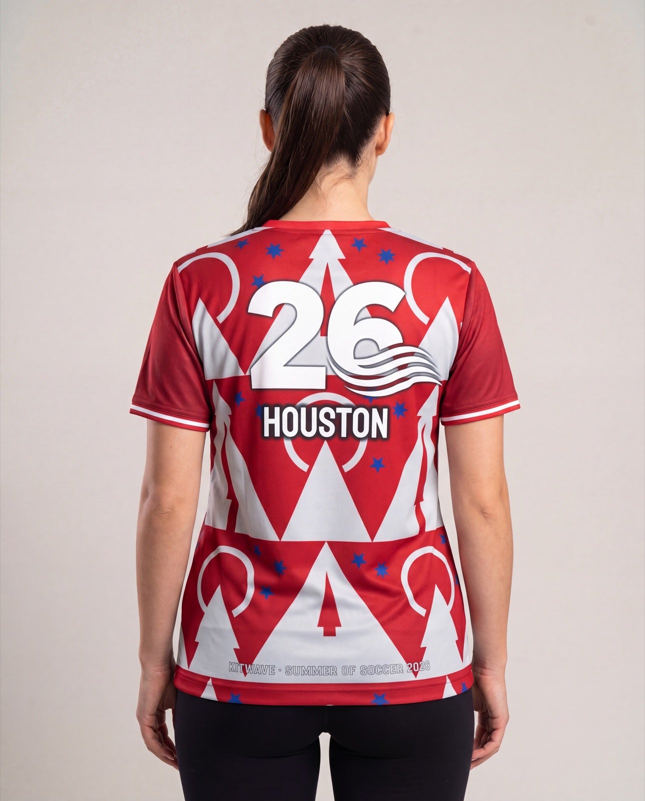 Houston City Jersey worn back view