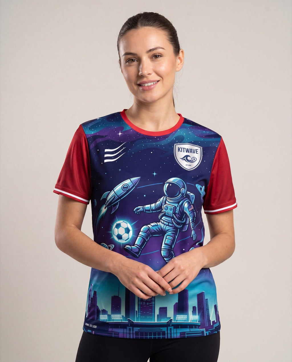 Houston City Jersey worn front view