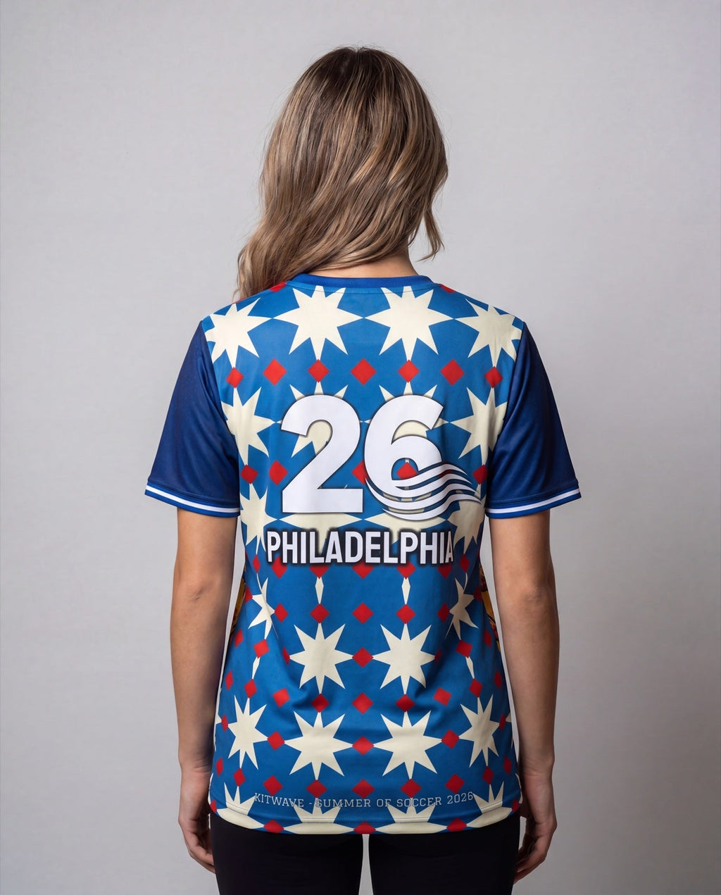 Philadelphia City Jersey worn back view