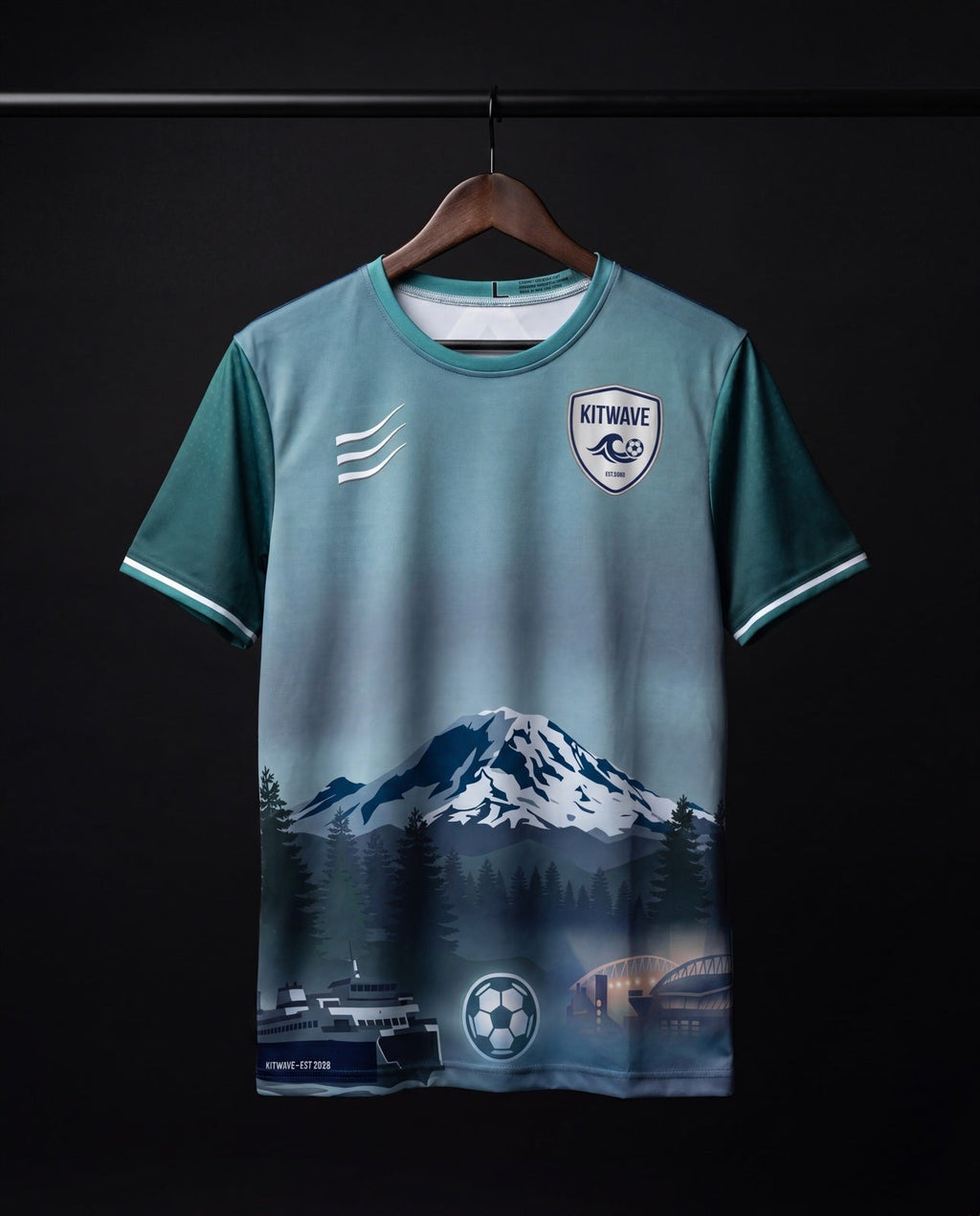 Seattle City Jersey on hanger