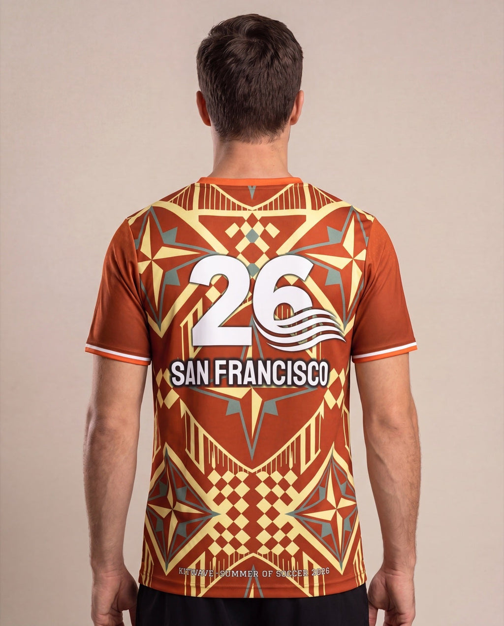 San Francisco City Jersey worn back view